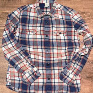 Crewcuts J Crew Boys Plaid Flannel Shirt Size 12